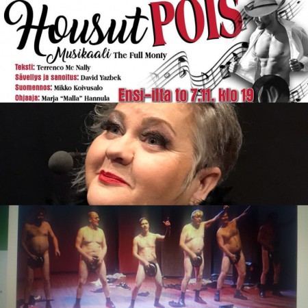 Housut Pois musikaalin tunnelmissa